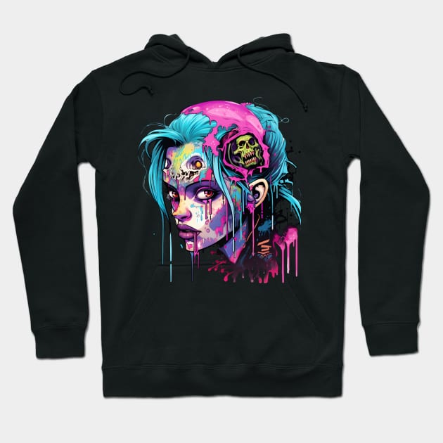 Zombi Chic 3 Hoodie by ArtWearSplash